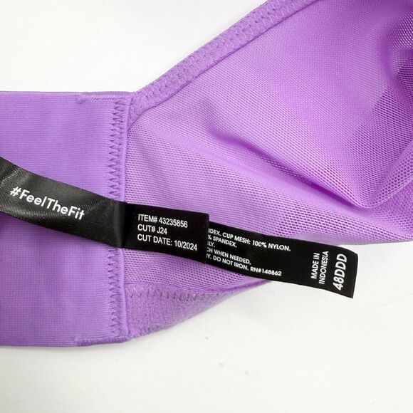 Torrid T-Shirt Bra in Lavender Sky Purple NWOT - US 40DDD - Picture 9 of 10